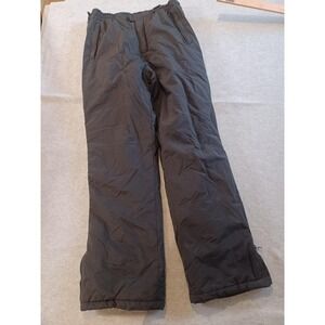 Chalet Skiwear Pants Boys 16 Black Insulated Snow Winter Nylon Adjustable Waist